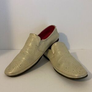 John Fleuvog vintage sparkly champagne loafers size 9 (8 1/2)
